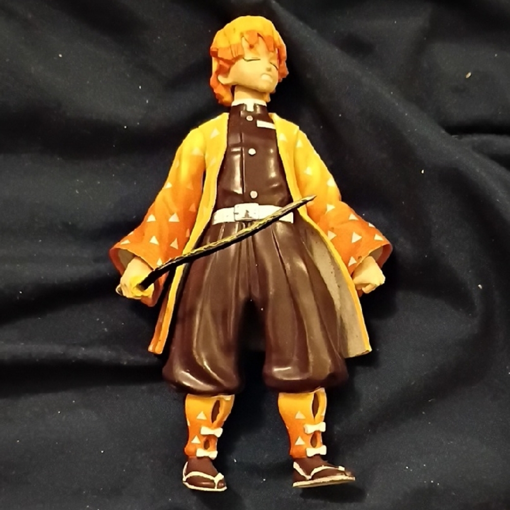 Orange and Brown Demon Slayer Action Figure